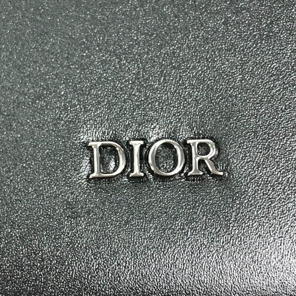 CHRISTIAN DIOR Black Leather Pochette Shoulder Bag - Picture 13 of 16